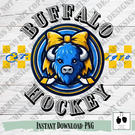 Buf Hockey Puck Bow